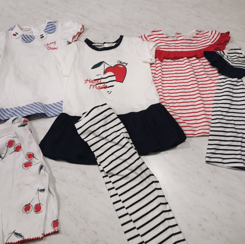 Brums Italy clothing lot, worn once, some new pieces 12-18 months